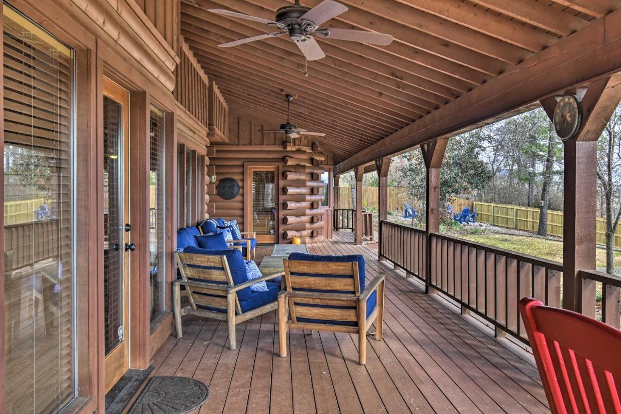 Hilltop Hot Springs Log Cabin With Hot Tub And Grill! Exterior foto